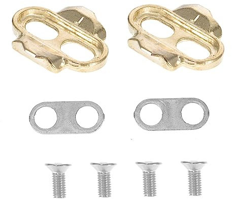 DINHEAROM Self-Locking Bike Pedal Cleat Set Aus Robustem Material Kompatibel Mit Meisten Fahrradschuhen Effiziente Kraftübertragung Für Mountainbike Und Rennrad Clip Zubehör Für Sicheres Ped