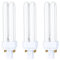 B4U G24Q-1 4 Pin Light Bulbs 13W, 4 Pin Bathroom Light Bulbs, G24Q-1 Base Energy Saving Lamp, 900LM, Warm White 2700K, 3 Pack