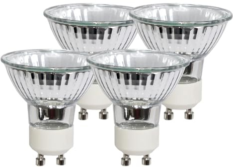 NCC-Licht 4x Eco Leuchtmittel Reflektor GU10 35W Warmweiß Dimmbar | Reflektor aus Glas, stufenlos dimmbar, Abstrahlwinkel 35° ideal für Akzent- und Spotbeleuchtung