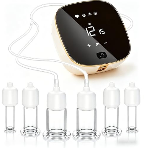 Coppettazione Viso Elettriche, Coppetta Anticellulite 3 in 1 (Ventose, Gua Sha e Massaggio), Coppette Massaggio Elettrico per rassodare i contorni del viso