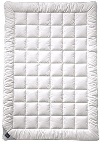 billerbeck Natur-Bettdecke | Lanadorm | 135 x 200 cm | Naturdecke | Wärmestufe Duoplus | 100% Schafschurwolle