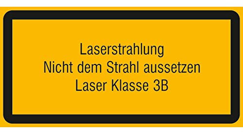 Betriebsausstattung24® Laserkennzeichnung Laserstrahlung Nicht dem Warnschild, selbstkl,10,50x5,20cm