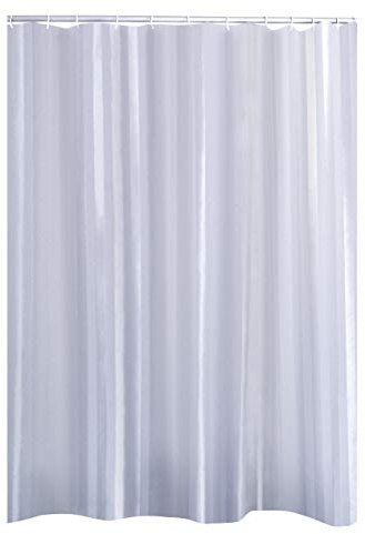 RIDDER Duschvorhang Textil Satin weiß 180x200 cm