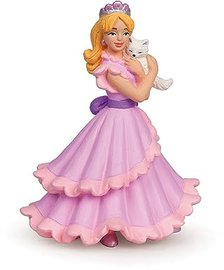 Papo - Realistic Princess With A Cat Figure - Ages 3+ - Enchanted World Collection - Creative Play Royal World - Gift Idea Toy for Girls and Boys