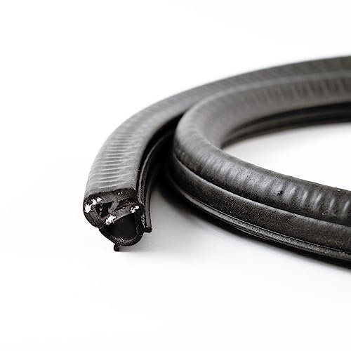 EUTRAS [5 m] Türdichtung KSD2054 Dichtungsprofil 0,8-2,5 mm – hält ohne Kleber – Gummidichtung für Autotür, Kofferraum und Heckklappe – deutsche Industriequalität Made in EU