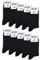 Mat And Vic's Chausettes, Confortables, Respirantes - Noir - Lot de 10 paires 43-46(9-11 UK)