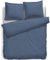 Heckett Lane Bettwäsche 100% Baumwolle Mako-Satin Uni Puntini 135x200 (80x80) Steel Blue
