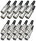 ARLI 20x XLR Set – 10x Stecker + 10x Kupplung 3-polig vergoldet mit Zugentlastung für Mikrofon Kabel Audio Studio Bühne
