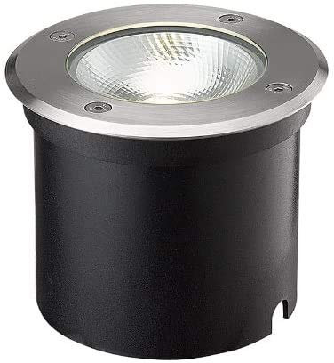 IsoLED LED Bodeneinbaustrahler, rund Edelstahl, IP67, 6W COB, 90°, warmweiss