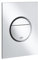 Grohe Nova Cosmopolitan S WC- Betätigungsplatte für Rapid SL S-Size, 130 x 172 mm, 2-Mengen- und Start und Stopp-Betätigung, Mattchrom 37601P00 Design Größe