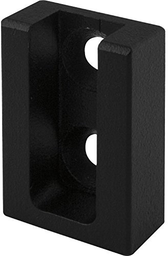 Gedotec Schrank-Rohrlager schwarz Kleiderstangenhalter - NANO BLACK | Schrankrohrhalter Wand-Montage für eckige Schrankstange | Edelstahl schwarz matt | 1 Stück - Stangenhalter für Garderobenstange