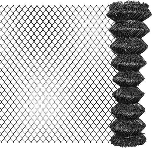 vidaXL Maschendrahtzaun Maschendraht Gartenzaun Drahtzaun 25 x 1,5 m Stahl Grau