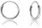 Mini Creolen Silber 925 - Silber Creolen Damen 925 Klein - Ohrringe Silber 925 Männer - Ohrringe Silber 925 Herren - Piercing Ring Ohr - Creole Klein - 10mm