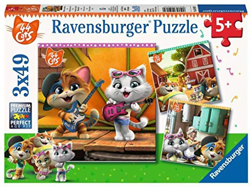 Ravensburger Kinderpuzzle 05013 - Willkommen bei den 44 Cats! - 3 x 49 Teile