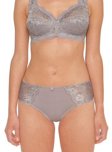 Susa Slip Damen - Latina 629 - Größen 38–48 - Bikini Slip mit schmalem Bund - Zierblume & elastischer Spitze - Gefütterter Schritt - Bequemer Slip mit femininen Details