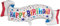 DIWULI Geburtstags Luftballon Happy Birthday Banner, Folien-Luftballon mit Sternen und Konfetti, Bunter Folien-Ballon für Geburtstag, Mädchen Junge Kindergeburtstag Party, Dekoration, Geschenk-Deko