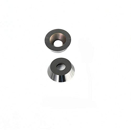 Hartmetallspitzen Einsätze Klingen für Meißelschneider Holzdrehmaschine Halterwerkzeug 5 Typen (14/15 mm quadratisch, 12 mm rund, 30 ° R Diamant und Diamant) (Runde Hartmetall-Einsätze 12MM)
