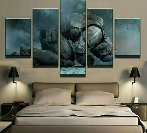 104Tdfc Start Wars - Darth Vader Sith Stormtrooper Jedi 5 Teilig Art Bilder Wandbild 150 x 80 cm - Leinwand Bild XXL Format Wandbilder Wohnzimmer Wohnung Deko