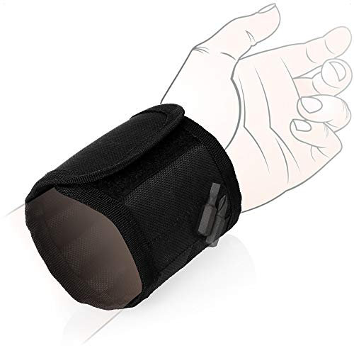 COM-FOUR® Magnetarmband für Handwerker mit 16 Magneten - magnetisches Armband für kleine Schrauben, Nägel und Bits - Geschenk für Heimwerker