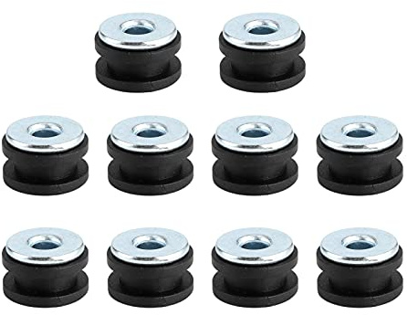 Gummitüllen mit Gaket, Motorrad Gummitüllen, Motorcycle Rubber Grommets Universal Verkleidung Schraube Gummitüllen Kit Ersatzzubehör für Verkleidungen Verkleidung Windschild Montageset