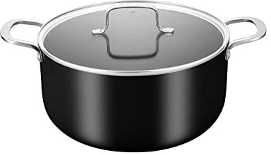 Non Stick Induction Casserole Dish – Sauce Pan – Saute Pan – Cooking Pot with Heat Resistant Handle. All Stoves Compatible. PFOA, BPA Free. 3 Layers of Non Stick Scratch Resistant Coating. 28CM