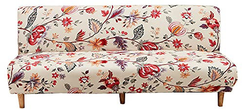 CHNSHOME Sofabezug ohne armlehnen Stretch Armlose sofaüberwurf Sofahusse Ohne Armlehne 3 sitzer Sofa Abdeckung Schlafsofa bezug