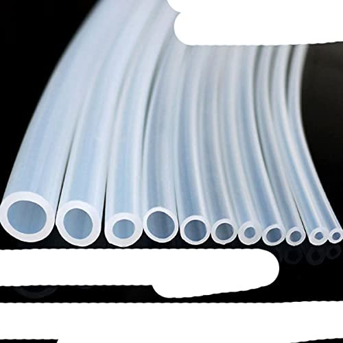 10 Meter lebensmittelechter klarer transparenter Silikonkautschukschlauch ID 0,51 2 3 4 5 6 7 8 9 10 mm AD Flexibler ungiftiger Silikonschlauch 10 Meter, ID 8 mm x 12 mm AD