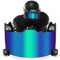 GY Football Visor Professional Football Helmet Visor for Youth Football Helmets and Adult Football Helmet Visors, Includes Visor Clip (Revo Blue)