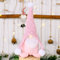 Ansenesna Weihnachten Wichtel Figuren Stehend Groß Zwerge Christmas Schmuck Deko Niedlich Weihnachtspuppe (E13 Rosa)