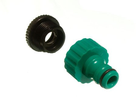 Lot de 10 robinets d'extérieur à fixation rapide + raccords réducteurs compatibles avec Hozelock