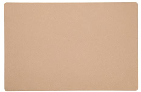 6 Stück Tischsets Sand Beige 45 x 30 cm rechteckig Filz Platzsets Tischdeko