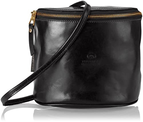 Fred de la Bretoniere Damen FRB0243 Crossbody shiny nappa, Schwarz, Einheitsgröße EU