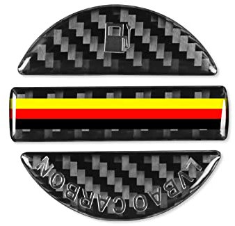 Auto Interieurleisten Carbon-Faser-Gastank-Tankdeckel-Abdeckung, passend for BMW 520 525 F30 F10 320i 1 3 5 7Series X3 X4 M4 M5 E34 E36 E90 Z4 Zubehör (Color Name : 3)