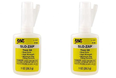 2 x ZAP PT20 Slo-Zap CA Super Glue Adhesive 1oz (Thick) - 5525660