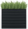 WIFESE Hochbeet Anthrazit 100x100x77 cm Verzinkter Stahl Hochbeet Metall Hochbeete für Garten Pflanzenbett Kräuterbett Blumenkiste Dekorieren Eingang Balkon Terrasse Garten Quadratischen Form