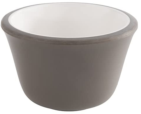 APS 85240 Lot de 6 coupelles à sauce en mélamine Gris Ø 6 cm Hauteur 4 cm Passe au lave-vaisselle
