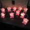 Riaxuebiy Elefant Lichterketten Batteriebetriebene Elefanten Laternen Dekoratives Nachtlicht Lichterkette für Garten Hochzeit Kinderzimmer Dekoration (1.65M/10LED, Rosa)