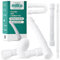Millto™ Tuyau d'évacuation flexible 50/40 mm en polypropylène blanc Raccord universel Tuyau de raccordement réglable Compatible avec toutes les configurations