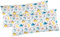 Kissenbezug 2er Set in 40x80 cm Renforcé, 100% Baumwolle - Dino - Kopfkissen-Bezug, Kissenhülle, Dekokissenbezug, Kinder (KY-Dinos-40x80)
