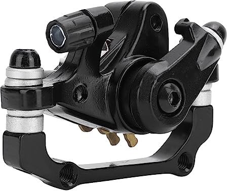 Yosoo Bike Brake Caliper, Aluminum Disc Brake Caliper Set Universal Electric Bike Mechanical Disc Brake Calipers, Front Rear Mechanical Disc Brake Calipers Accessories Tool (Rear disc