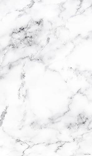 DobleUve Estudio Alfombra Vinílica Textura Marmol Blanco | Color Blanco | 65x140 cm | Alfombra Vinilo Salón | Alfombra Cocina Lavable | Suelo de Vinilo | Alfombra Cocina Lavable Antideslizante