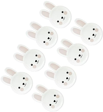 Amosfun 8St Kaninchen-Pappteller festliche tellerset ostern kindergeschirr -Häschen-Geschirr Papierteller Gewebe Hase Platte
