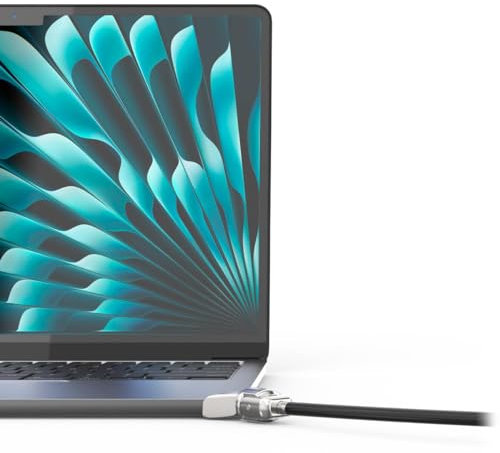 Compulocks - Blocco MacBook Air The Ledge - MacBook Air M2 e M3 – T-Slot Ledge con serratura e cavo di sicurezza