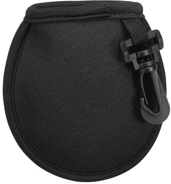 PATIKIL Golf Ball Washer Pouch, 1 Pack Portable Golf Balls Cleaner Pocket Bag with Hanging Clip for Women Men Golf Exercise, Black
