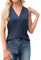 HOOUDO Same Day Angebote Sale Damen Frühling Sommer einfarbig ärmellos Persönlichkeit V-Ausschnitt T-Shirt Weste Top Top Damen Locker T-Shirt Damen Gr 52 Bis 54 Longshirt W Sale Angebote Bestellung