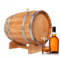 Bonanza Wood Tonneau en Bois 30L - Tonneau en Chêne Pour le Whisky, Le Vin et D'autres Alcools - Distributeur Vin et de Whisky Avec un Robinet en Bois - Il Vieillit L'alcool
