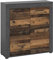 xonox.home Wohnzimmer Jam Highboard Hochkommode Wohnzimmerschrank Hochschrank Anrichte in Front Old Wood Nb. Korpus Matera Nb., ca.80x88x35 cm