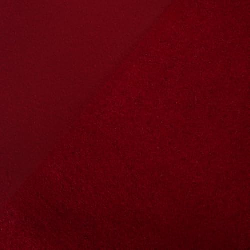 Oscar and Ivy Wool Blend Craft Felt Fabric 1 Metre 100cm x 90cm (Marl RED)