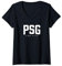 Femme PSG POUR LA VIE T-Shirt avec Col en V