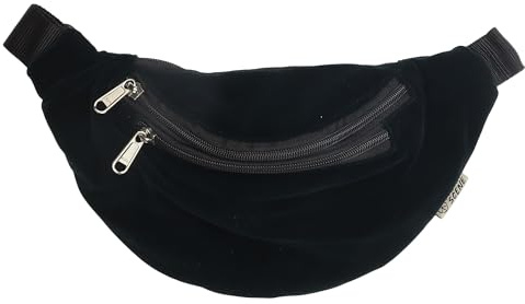 Gürteltasche Lou Samt schwarz Bauchtasche Hüfttasche